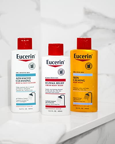 Eucerin Advanced Cleansing Body & Face Cleanser - miris & sapun besplatno za suhu, osjetljivu kožu - 16.9 Florida. Oz Bottle