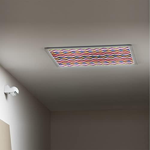 Prekrivači za fluorescentno svjetlo za plafonske Difuzorske panele-Ševron uzorak-poklopci za fluorescentno svjetlo za kancelariju