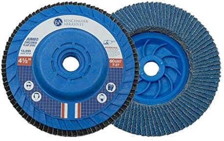 Benchmark Abrasives 4-1 / 2 x 5/8 -11 Tip 27 Zirkonija ugaonu brusilicu za grirkonijsko grirmani zaklopke za brušenje, uklanjanje