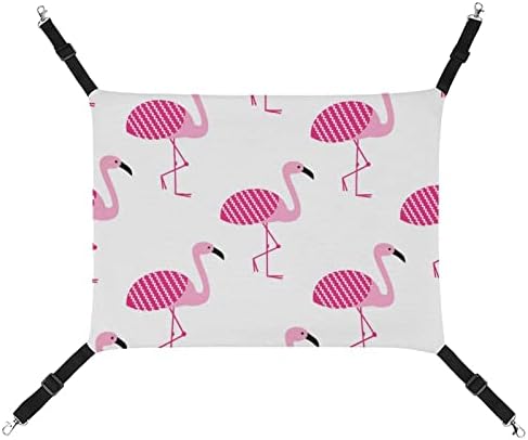 Krevet za mačke Pink Flamingos viseća mreža za kućne ljubimce prozračna viseća garnitura za mačje štene zečji tvor 16.9 x13
