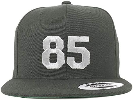 Trendy Prodavnica Odjeće Broj 85 Bijeli Konac Vezena Ravna Kapa Snapback Bejzbol Kapa
