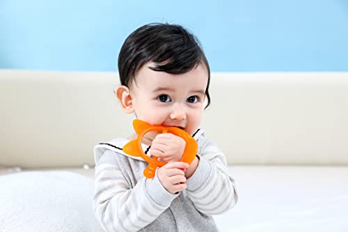 Igračke za izbijanje zubića, bebi Zubić, silikonske igračke za žvakanje za rasterećenje zuba za bebe, anti-Drop Baby ručni Zubić umirujuće