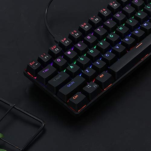 Comigeewa Dk68E RGB mehanička tastatura za igre sa 68 tipki ožičena Nova tipka LED Tastatura sa pozadinskim osvjetljenjem VU6