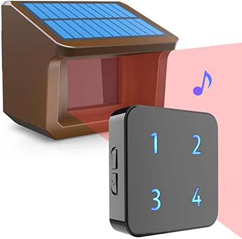 Alarmni sistem prilaza-HTZSAFE 1/2mile solarni alarmni sistem prilaza - širok raspon senzora do 70 stopa-potpuno otporan na vremenske