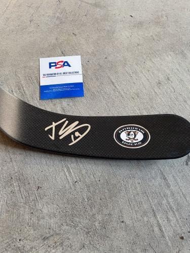 Troy Terry Anaheim moćne patke potpisali su autografirani hokejski štap W / PSA COA - autogramirani NHL štapići