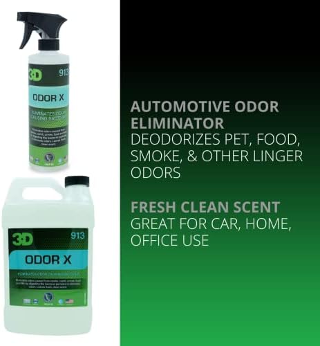 3D miris X - Automotive mirisa Eliminator - Dezodorira Pet, hrana, dim, & Ostali zadržavanja mirisa - svježe čist miris-odličan za