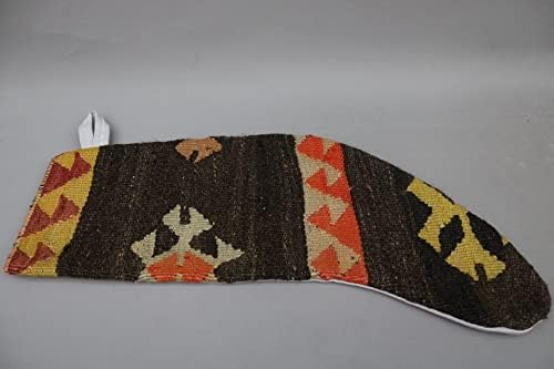 Sarikaya Jastuk Božićne Xmas Čarapa, uzorlova monogramske čarape, etničke čarape, Anatolijsko kilim čarapa, Božićna čarapa, poklon