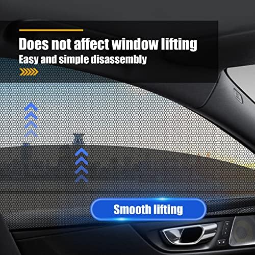 Yonput 2 pakovanje prozračnih prozora, univerzalni prozor za prozor sa unutrašnjem automobilom Sunca Shade UV zaštita i poklopac,