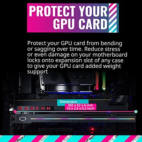 Cooler Master ELV8 adresabilni RGB vertikalni univerzalni držač grafičke kartice, ugrađena ARGB traka, podesiva dužina & amp; Podrška