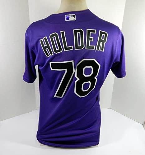 2022 Colorado Rockies Heath Holder 78 Igra izdana POS rabljeni ljubičasti dres 42 890 - Igra Polovni MLB dresovi