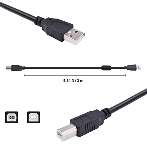 USB 2.0 kabl za štampač-USB a muški na B muški kabl za prenos podataka, USB B kabl stabilan kabl za štampač velike brzine tip B Print