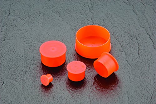 Caplugs QEZ81AH1 plastike ne-Threaded NPT kapa EZC-8, PE-LD, kapa ID .725 dužina .59, narandžasta