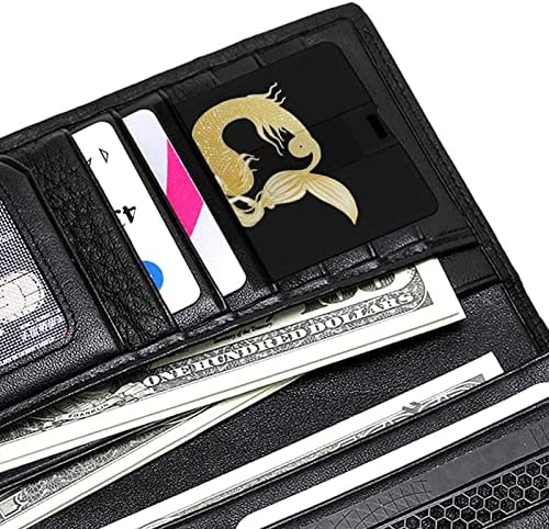 Lijepa sirena s mjesecom kreditnom bankovnom karticom USB flash diskove Prijenosni memorijski stick tipka za pohranu 64g