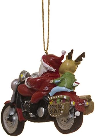 Cape Shore Santa i Reindeer jašući ukras Harley motocikla