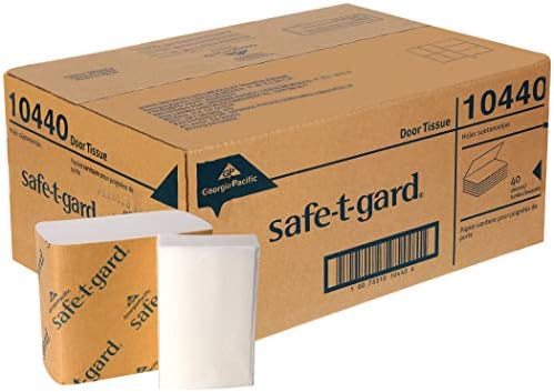 Georgia-Pacific Safe-T-Gard tkivo za lice, 8000 listova po kutiji, Bijela kutija od 40 kartona