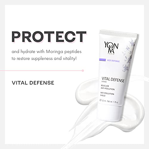 Yon-Ka dnevna krema za vitalnu odbranu dnevna hidratantna krema za lice i hidratantna krema protiv zagađenja, profesionalna Njega