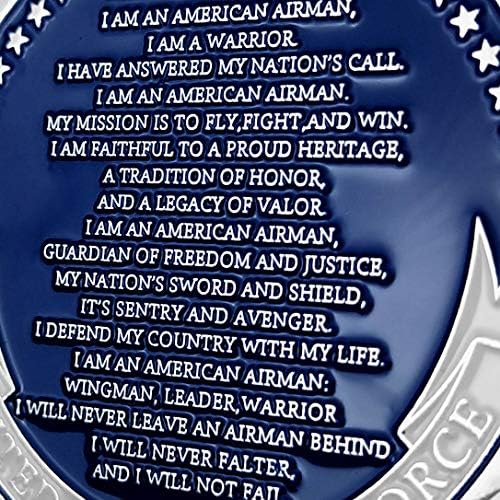 Air Force Soint Chaillenge Coin The Airman's Creed Vojni veteranski poklon