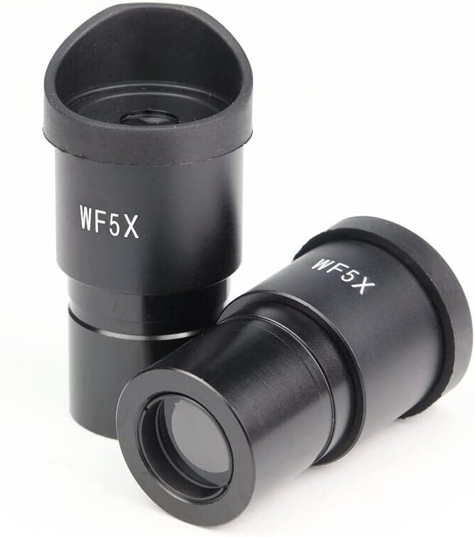 2 kom Stereo mikroskop 5X širokougaoni okular sa čašicama za oči Montažna veličina 30mm 30.5 mm WF5X