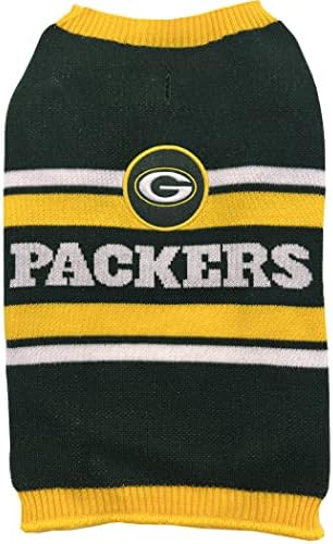 NFL Green Bay Packers Dog Džemper, Veličina izuzetno velika. Topli i udobni pleteni džemper za kućne ljubimce sa logotipom NFL tima,