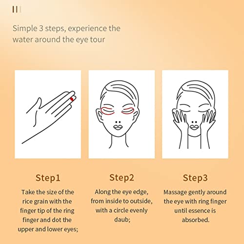 Hhseyewell Let s vitamin C aloe šipak prirodno sastojak Eye za poboljšanje tamnih krugova očiju očiju očiju hidriraju hidratantno