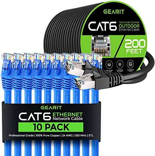 Cable CATER CATER IN Ethernet i 200ft CAT6 Ethernet 10