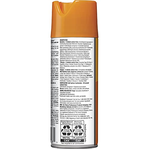 CLOROXPRO 4 u jednom dezinfekcijskom i sanitetu aerosol sprej, clorox čišćenje, čišćenje zdravlja i industrijsko čišćenje, citrusi,