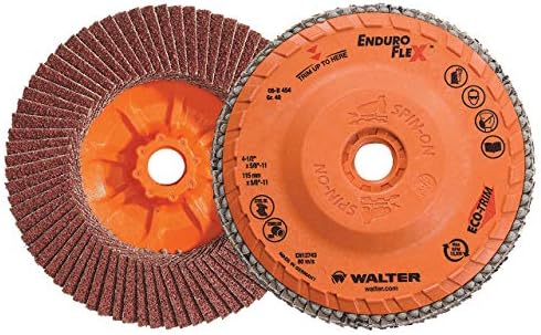 WALTER 06B454 4-1 / 2x5 / 8-11 Enduro-Flex Spin-on Flap diskovi sa ekološkim podlogom