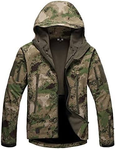 ADSSDQ Bomber Jacke Muškarci, klasična jakna Plus veličine Muški dugi rukav Travel Pad Fall Comfort Poliester Park patent