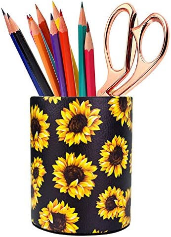 Heygoo držač za suncokretove olovke, držač za olovke stoni Organizator za žene devojke, cvetni držač četkice za šminkanje, idealan