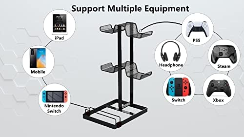 Držač kontrolera,kuke za slušalice kontrolera igara, slušalice & Organizator kontrolera za PS5 / PS4 / Xbox seriju / One X / S / Nintendo