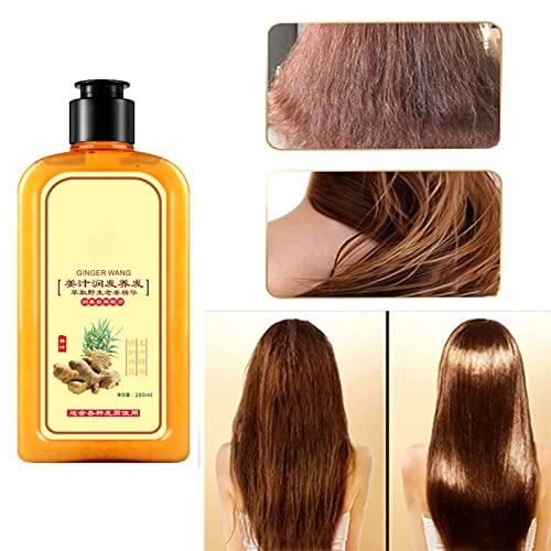 Ginaday Instant šampon za ponovni rast kose od đumbira, šampon od đumbira za rast kose, Šampon za njegu kose od đumbira, šampon protiv