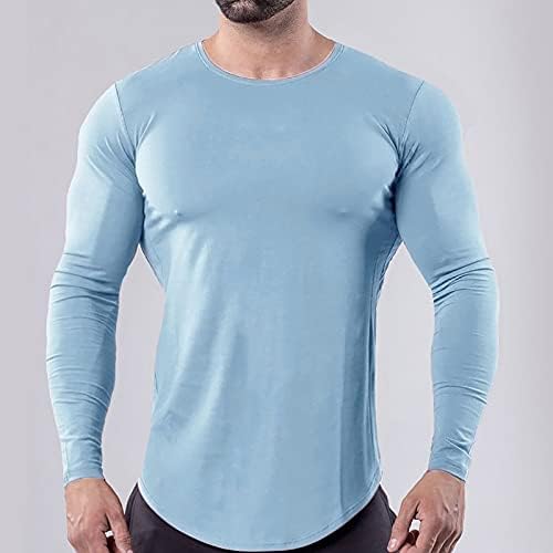 Muška udobna teretana Sportska fitness košulje Dugi rukava Kompresija Torbi za brzo brze košulje za suhe vježbe