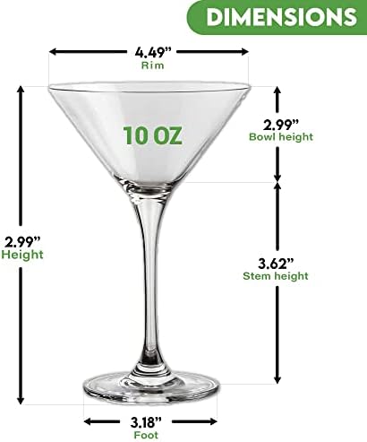 K BASIX Unbreakable martini naočare Set 2 višekratnu upotrebu plastike 10oz savršen za koktel Whisky Margarita stakleni proizvodi