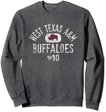 Zapadni Texas A & M Buffaloes 1910 Vintage Dukserirt