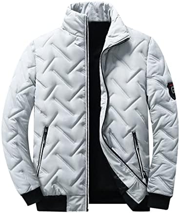 Muški duksevi zimski kaput muški modni jednostavan čvrsti džepni džep kardigan dolje pamučna jakna casual kratka moda
