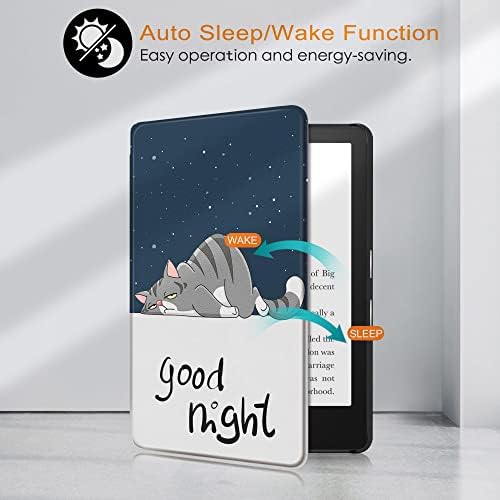 Futrola sigurna za vodu za 6,8 Kindle Paperwhite 2021 - PU kožna pametna navlaka sa automatskim buđenjem / Sleep - odgovara Kindle