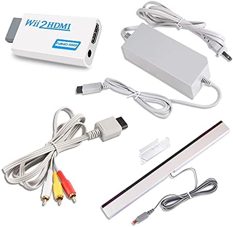 4 u 1 kompleti paketa dodatne opreme za Wii, Adapter za napajanje naizmeničnom strujom + kompozitni Audio Video kabl + Wii U hdmi