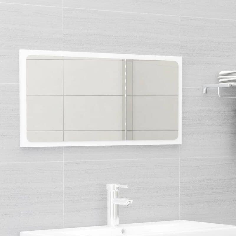 Debela 35,4 x 15,2 x 17,7 kupatilo i kupatilo zrcalo set ormar sa ladicama crno-bijelo namještaj za kupaonice