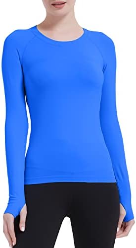 Mathcat Workhout majice za žene, atletska košulja s dugim rukavima Žene Bešavne vrhove vježbanja za žene, kompresijska majica joge