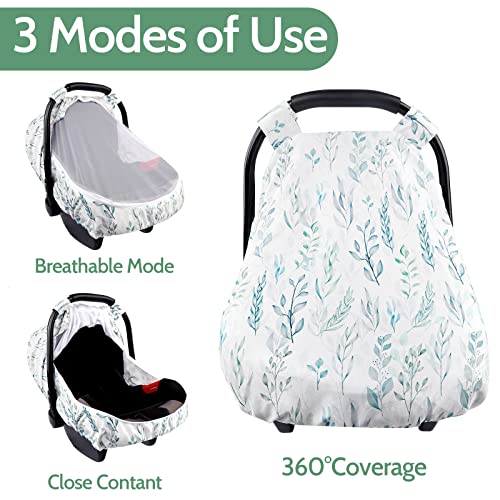 Poklopac za novorođeni ležaljke, poklopac sjedala za bebe, nosač za bebe i nosač za sjedalo za bebe, zeleni list