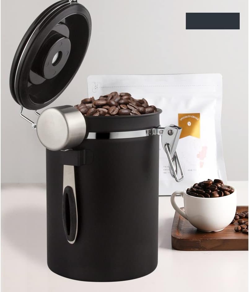 Dsfeoigy zaptivka od nerđajućeg čelika sa aparatom za kafu za skladištenje zrna kafe ili posuda za čaj. Kutija za šećer
