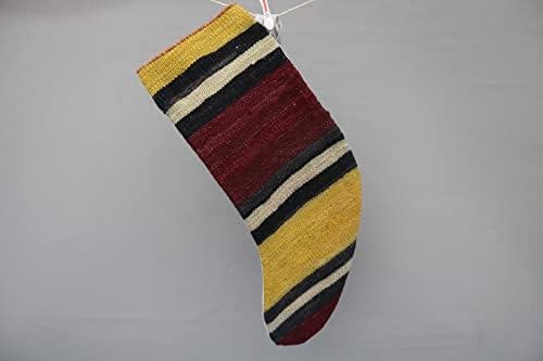 Sarikaya Jastučnjak Turska Božićni dekor, prugasta čarapa, osobni čarapa, najbolje kilim čarape, božićne čarape, poklon čarapa, Xmas