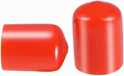 Navoj za zaštitu navoja PVC gumena Okrugla cijev za vijke poklopac poklopca Eco-Friendly Red 14mm ID 100kom