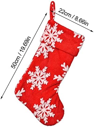 Božićna dekoracija Plišane snežne pahulje božićne čarape božićne privjeske veliki obrtni kristali