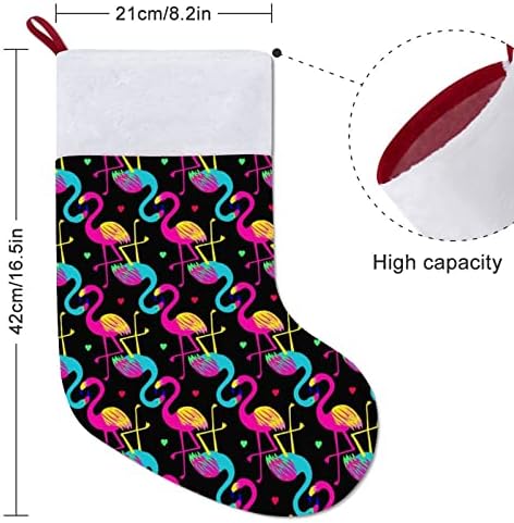 Bright Flamingo Božićne čarape Božićne čarape torbica Porodični Xmas Decor