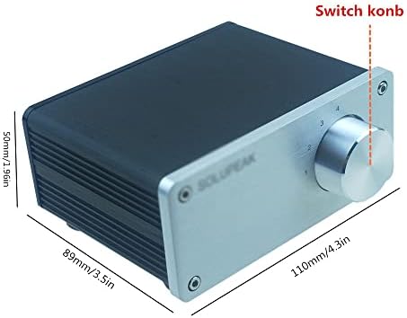 LMMDDP Audio signal Switmer 4 ulaz 1 Out HiFi Stereo RCA prekidač razdjelnika