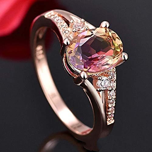Žene Obećavaju prstenove prirodne kamenje Bridal Vjenčanje Prsten ličnosti Kubični cirkonijski angažman prsten nakit Pokloni Par prstenovi