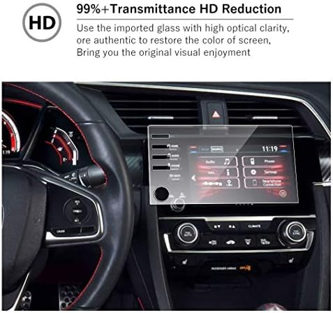Na MBSIX kaljeno staklo zaštitnik ekrana kompatibilan sa 2019-2021 Honda Civic Si ,HD Clear,otporan na ogrebotine,protiv odsjaja,
