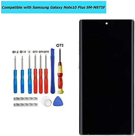 Vvsialeek kompatibilan sa Samsung Galaxy Note10+ Note10 Plus SM-N975F SM-N975U SM-N975W SM-N975N 6,8 inčni sivi LCD ekran osetljiv