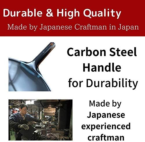 SOONEAR KOTE2 Carbon Steel Wok lagana plinska vatra okruglo dno Karbonski čelik ručka bez zakovica Veličina L 14 1/4& 34; [proizvedeno